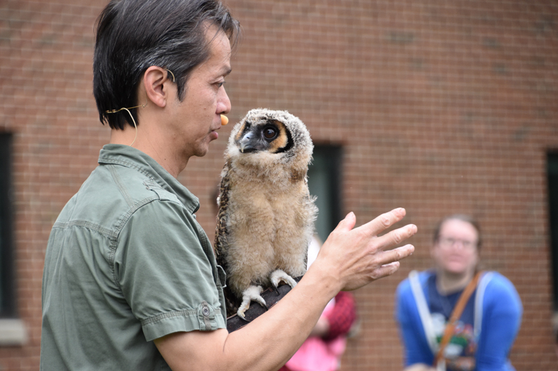 UD animal science graduate Phung Luu will present a bird flight demonstration at Ag Day.
