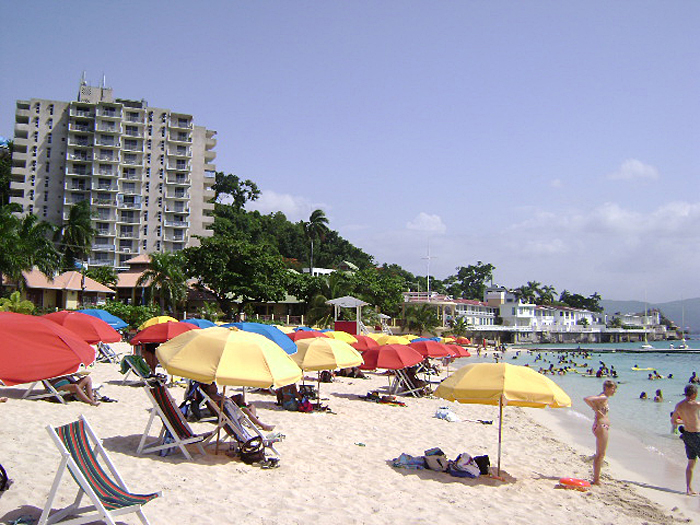 montego bay beach. A popular each in Montego Bay