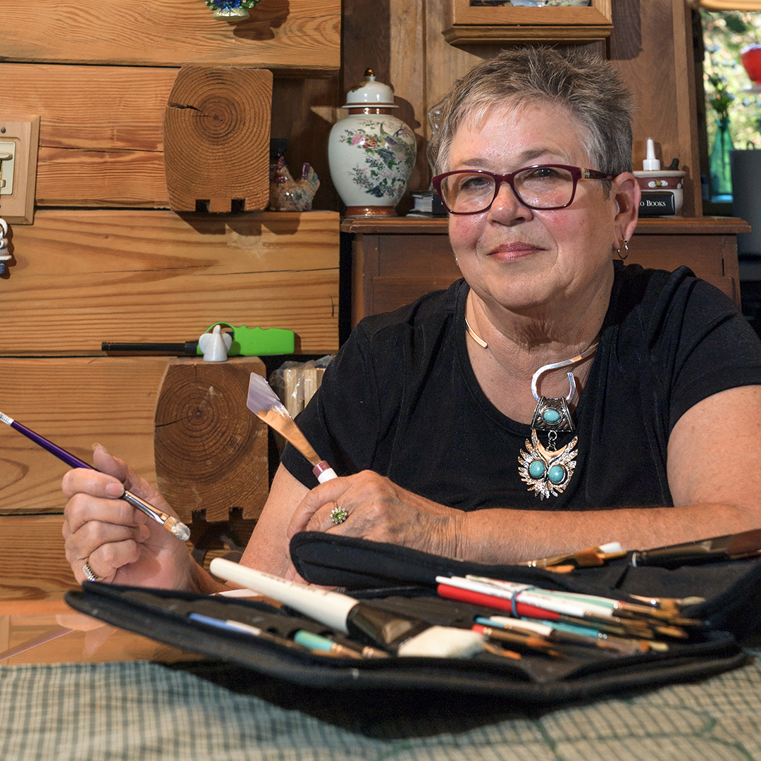 Liisa Traia is a art teacher and willing participant in the Osher Lifelong Learning Center in Dover through Professional & Continuing Studies. 