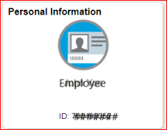 Personal Info tile