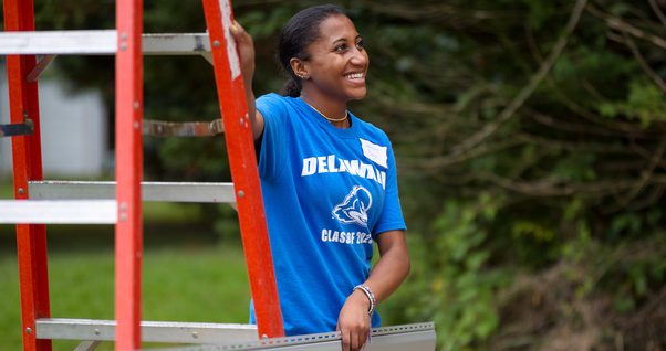 1743 Welcome Days has Community Engagement freshman doing a Habitat for Humanity in Sussex County as well as in Dover, DE on Friday, August 23, 2019. 