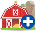 Farmer health icon