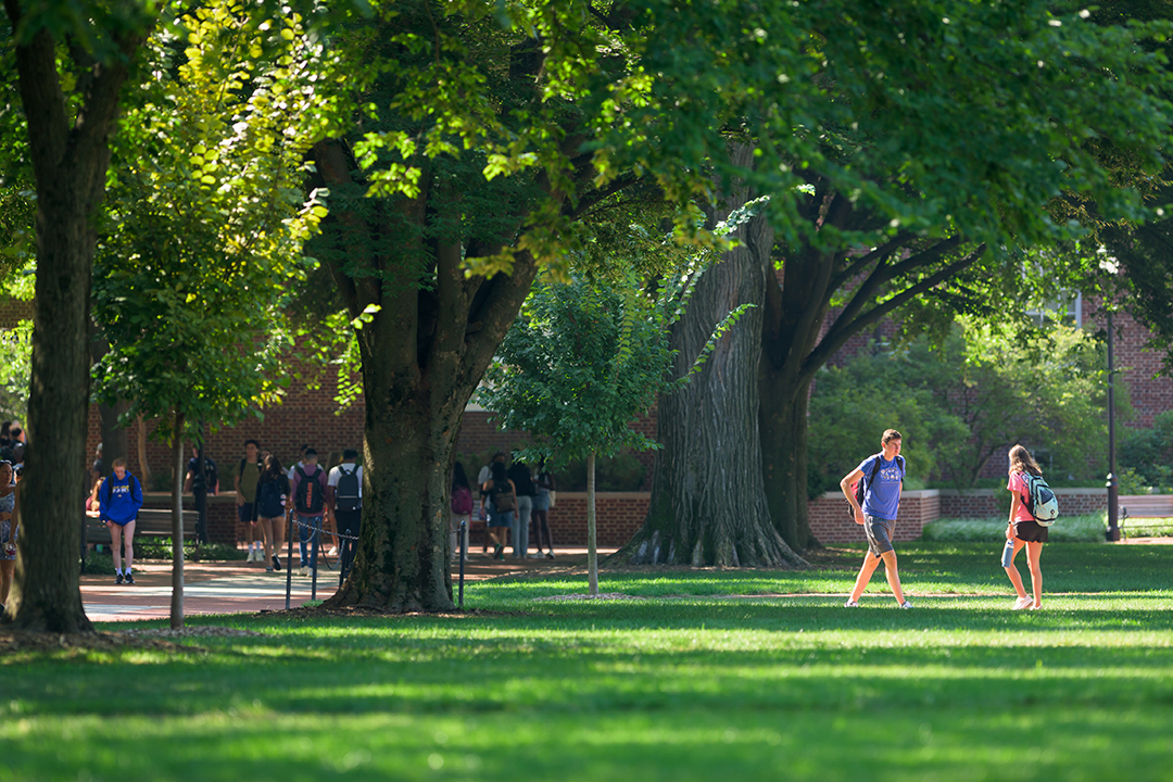 Welcome to UD Still image of the University of Delaware's campus in Summer of 2025.