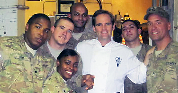 Chef John Deflieze in Afghanistan