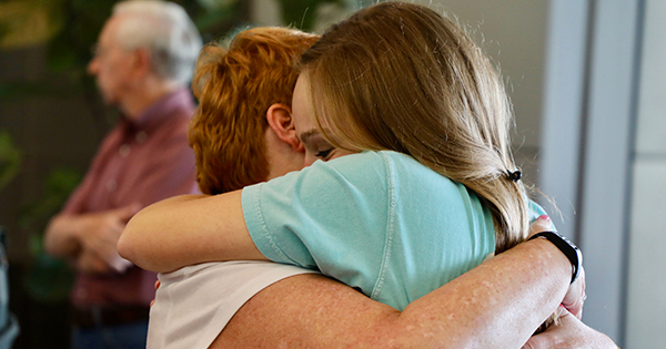 090817 A hug for departing World Scholar at PHL in fall 2017 600x315
