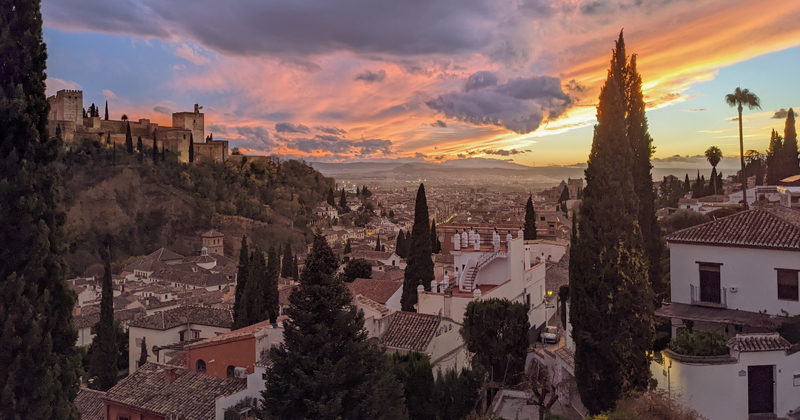 Eleanor Helm’s “View from a Terrace” was awarded third place in the 2024 Study Abroad Storytelling Photo Contest for the Living category. Helm participated in the fall 2023 semester abroad program in Granada, Spain. 
