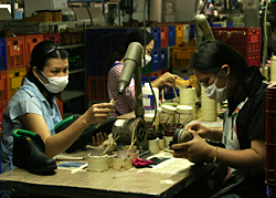 shoe workers