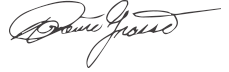 signature of Provost Domenico Grasso