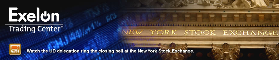 Watch the UD delegation ring the closing bell at the New York Stock Exchange. Video Clip.