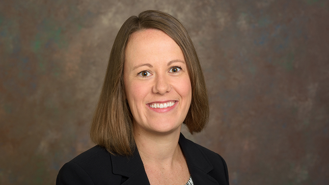 2015 publicity photo of Shawna Vican, senior research analyst in the Office of Institutional Research and Effectiveness (IRE). - (Evan Krape / University of Delaware)