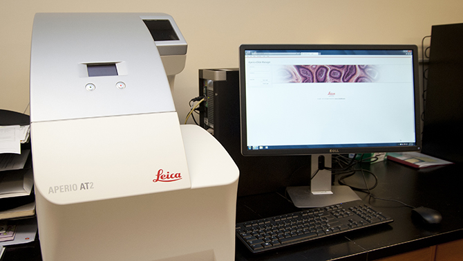 New digital pathology systems shots and students work shots