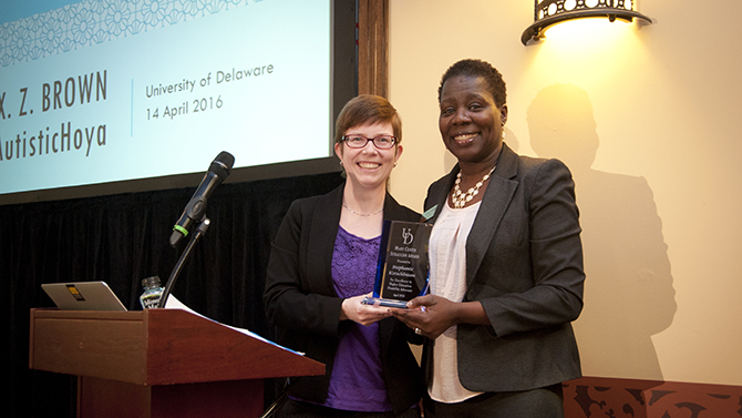 The University of Delaware hosted a presentation by Lydia Brown, a disability rights activist, in celebration of the Americans with Disabilities Act at 4 p.m., Thursday, April 14, in Bayard Sharp Hall. Brown will speak on the topic “Tear Down These Walls: Demand Disability Justice as/in Liberation.”