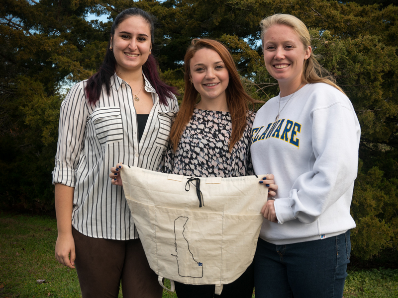 Students designed bags to replace plastic bags