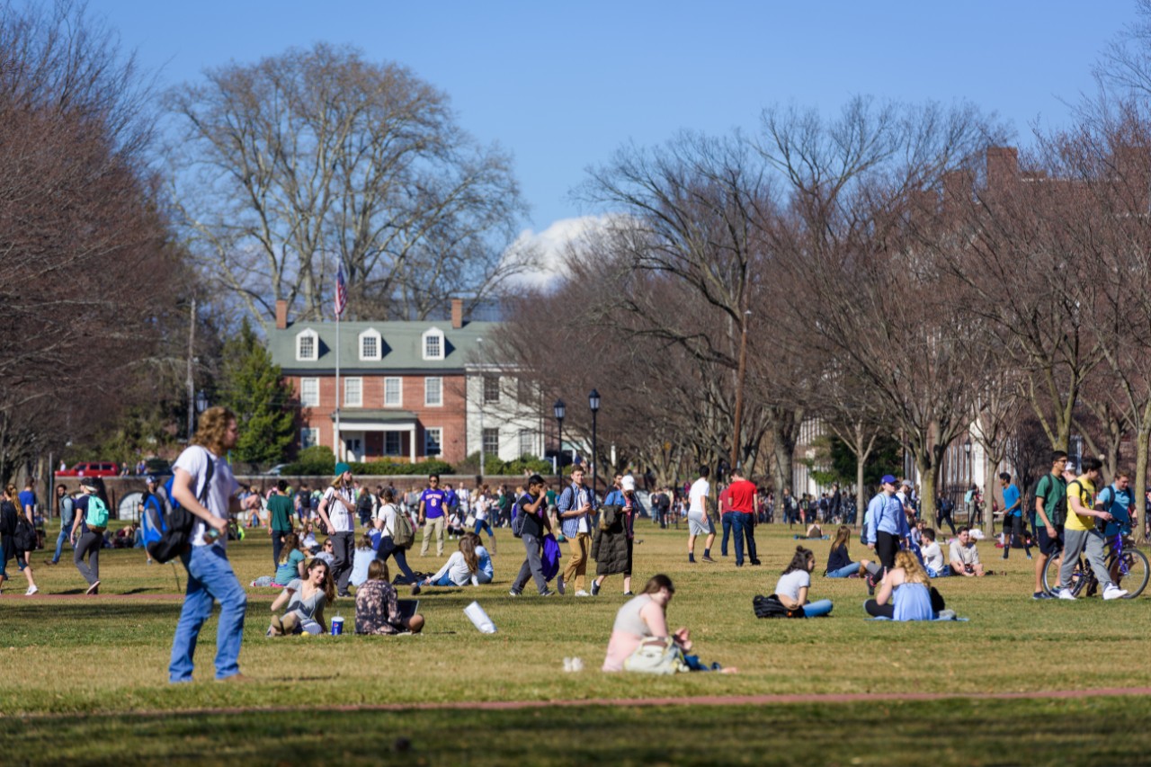 Various photos on the University of Delaware main campus in Newark, DE on and usually warm day in Feb. , 2017 - (Evan Krape / University of Delaware)
