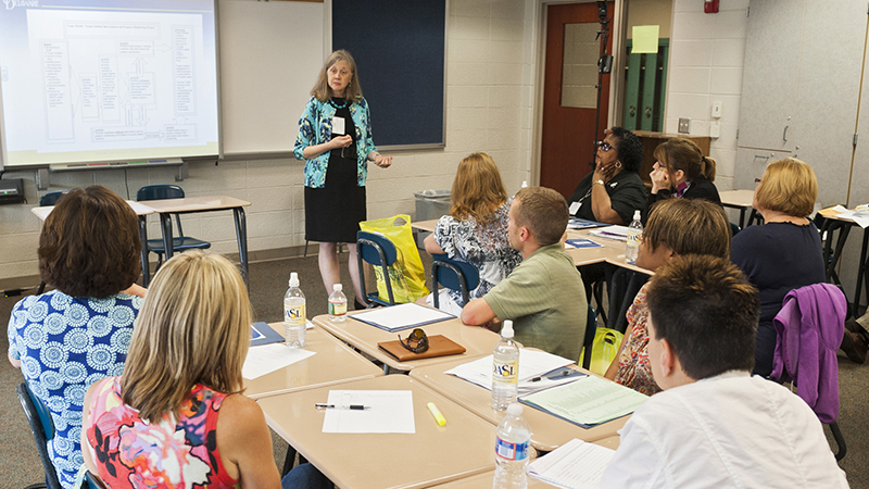 The Delaware Academy for School Leadership (DASL) conference and training seminar held at the Caesar Rodney High School.