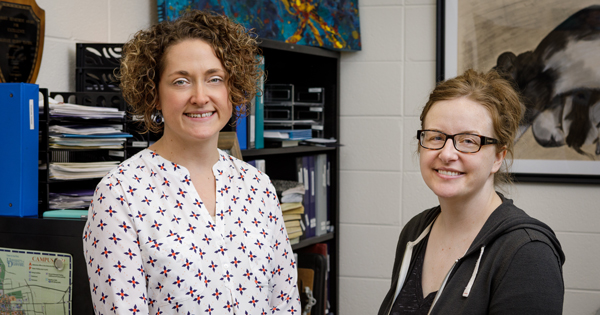 PSYCH-Roth-Doherty-110717 Associate Prof. Tania Roth (left) and graduate student Tiffany Doherty