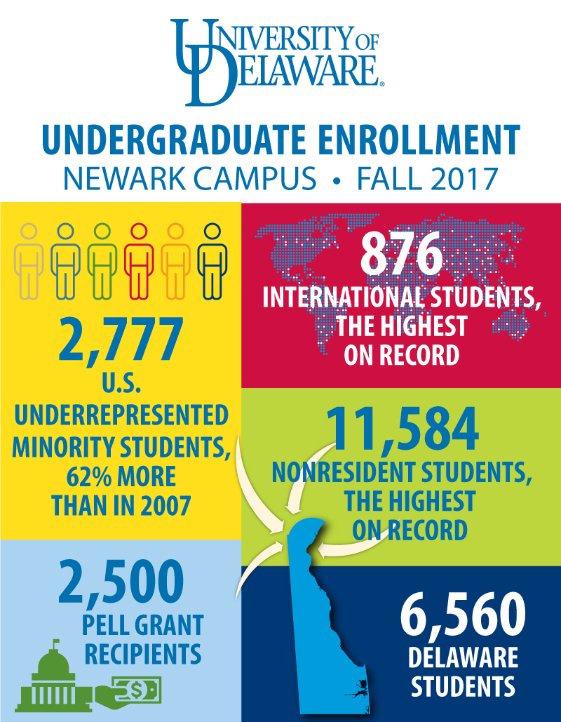 Undergraduate enrollment for fall of 2017