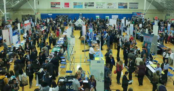 UD Career Services Center hosts career and internship fairs to help students find employment.