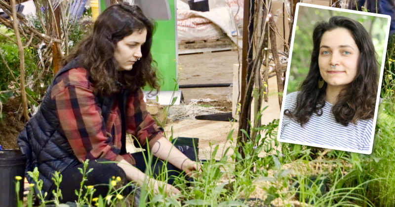 Olivia Kirkpatrick helped design UD’s display at the 2018 Philadelphia Flower Show and was recently honored by the American Society for Horticultural Science.