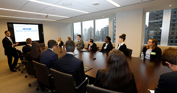 Lerner Career Services connects students to mentors through its Executive Mentors Scholars and Graduate Executives Mentors programs
