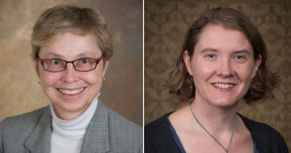 Pam Cook (left) and Heather Doty share how UD’s College of Engineering is making strides to increase diversity among its ranks.