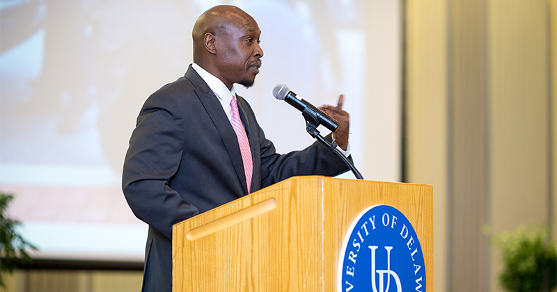 Students of Distinction Dinner in Trabant on April 26, 2018.