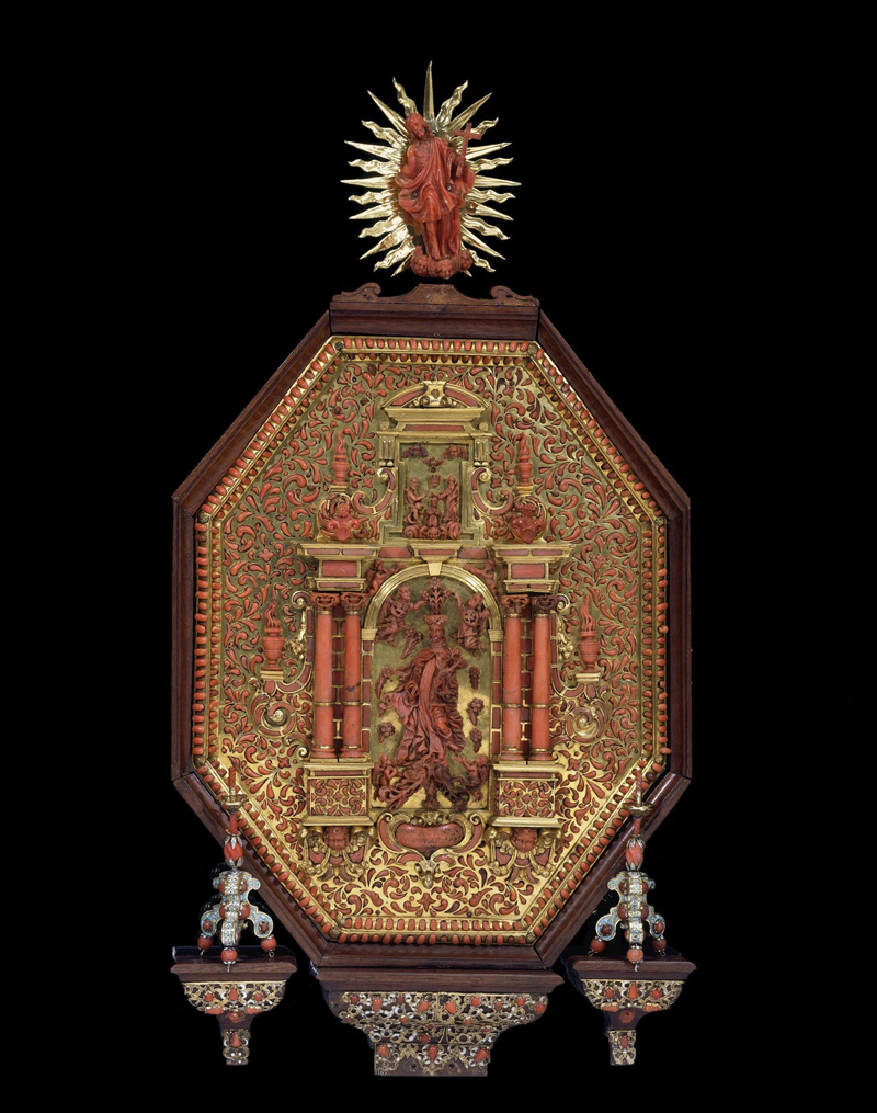 Johnson studied this Trapani coral shrine (c. 1640-1660) as part of her dissertation research.