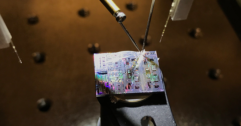 One area of focus for the Gu lab is designing and creating silicon-based chips for photonic integrated circuits, which can use light in more complex ways, including data analysis or storage.