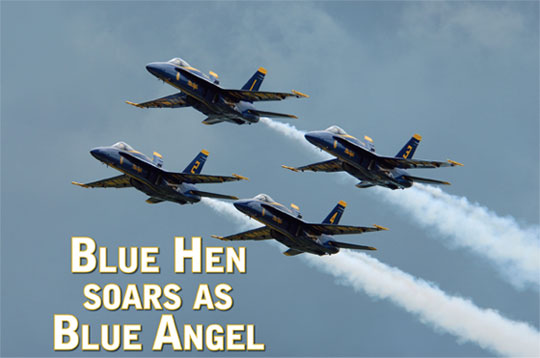 Blue Hen soars as Blue Angel