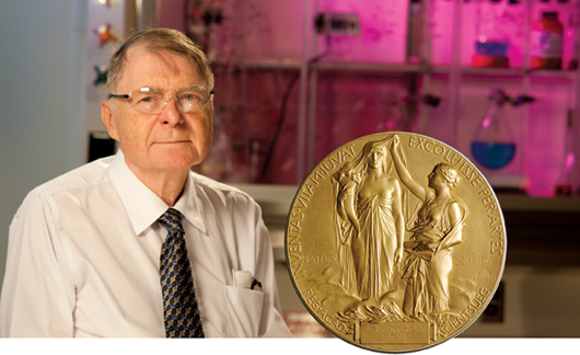 Richard Heck and Nobel medal
