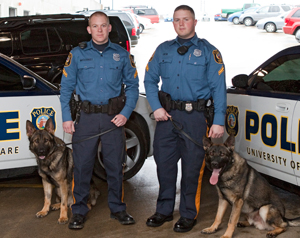 UD Policemen with their dogs