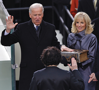 Joseph and Jill Biden at 2013 Inaugural ceremony