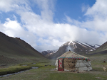 a hut in Tajikistan