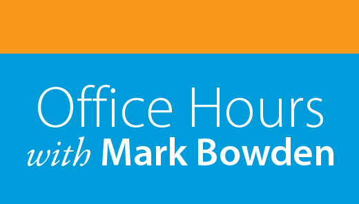 Title: Office hours with Mark Bowden