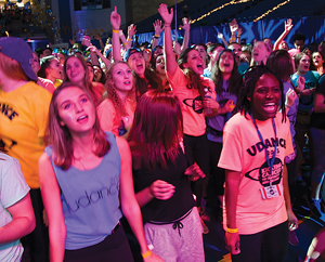 students participating in UDance