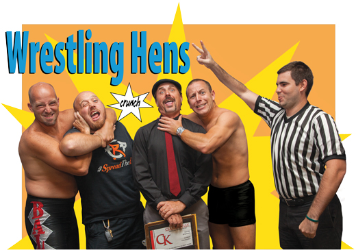 the wrestlers in costume
