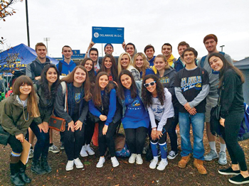 Students from the Delaware in DC program in Washington, D.C.