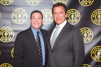 Mike Epstein with actor and former California Governor Arnold Schwarzenegger