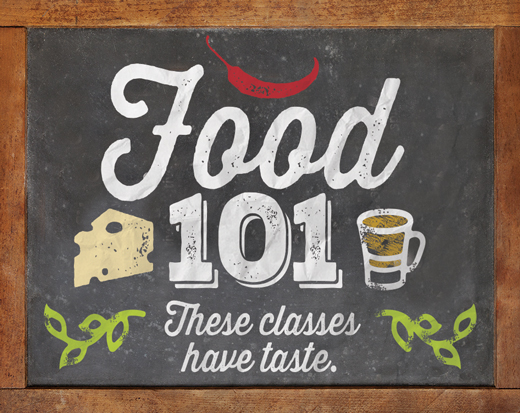 Graphic title: Food 101