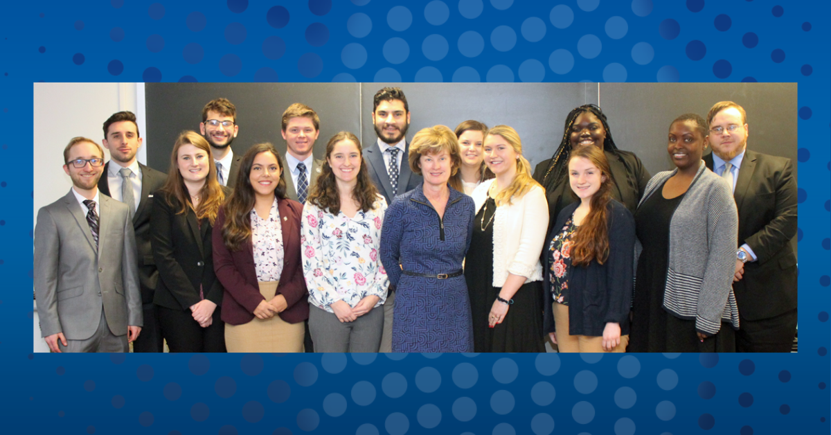 2019 Legislative Fellows and Provost Morgan Provost Morgan meets with the 2019 Legislative Fellows during their comprehensive orientation program