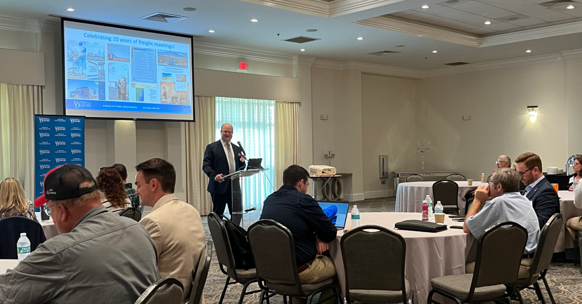 Portrait of Troy Mix at the Delmarva Freight Summit 2025