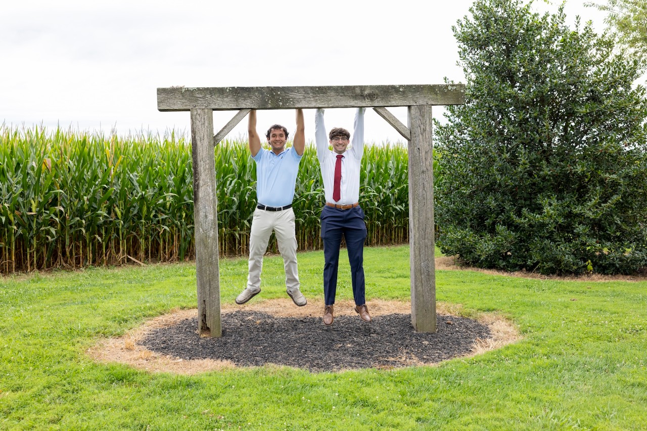 SNF Ithaca Students Leaders, Ryan Lange and James Ziereis, at the SNF Ithaca Student Leader Retreat