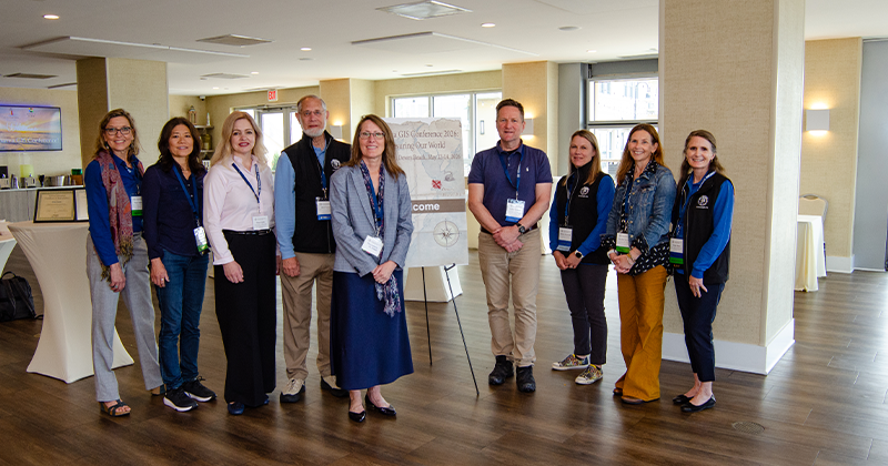 Attendees of the Delmarva GIS Day Conference 2026 pose for a photo