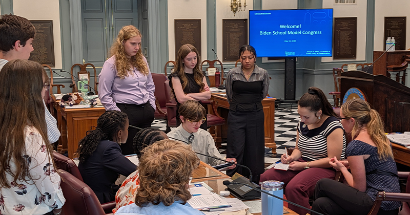 Participants of the Biden School's First Model Congress