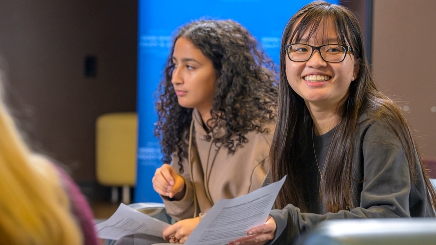 Biden School students