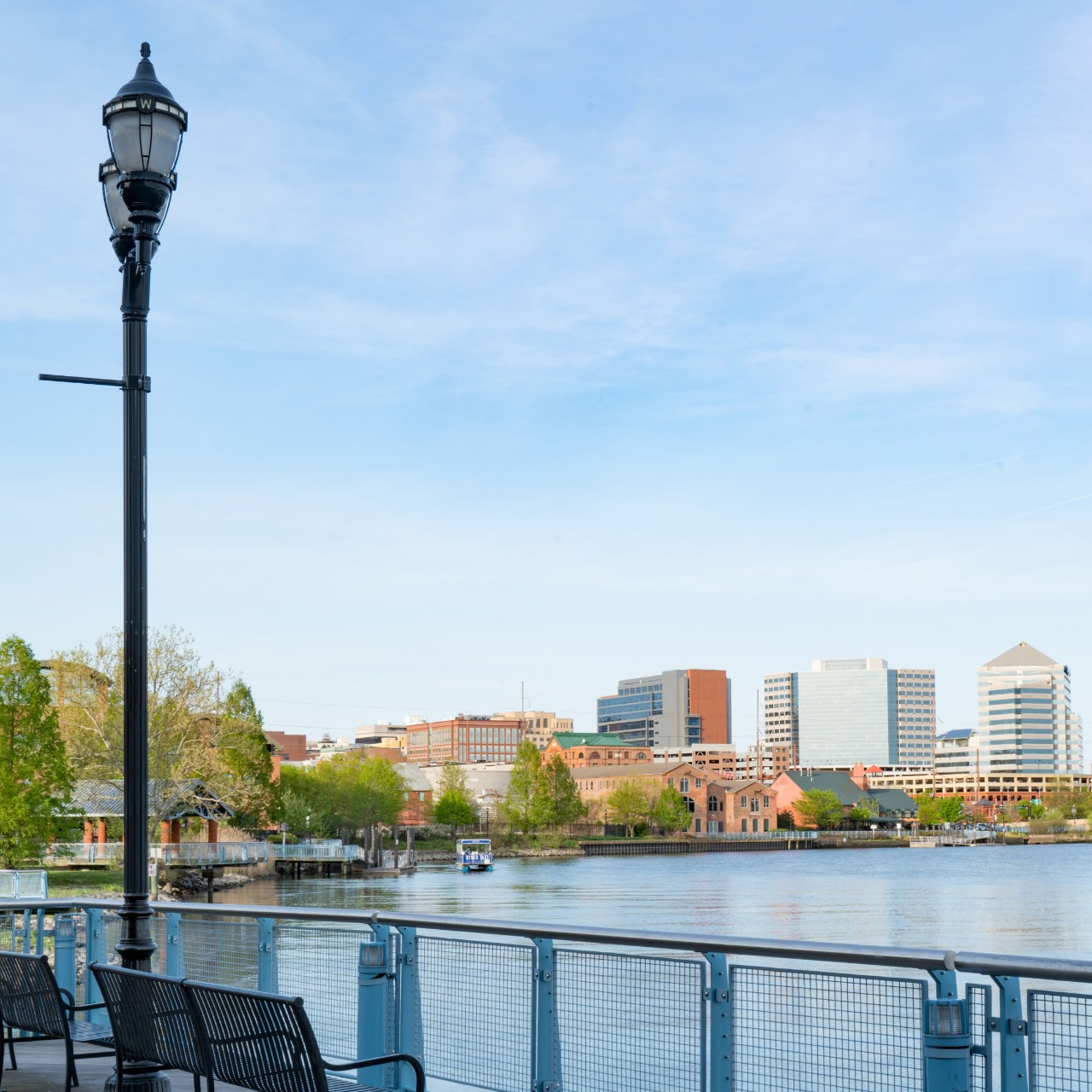 Photo of the City of Wilminton, Delaware skyline from across the riverfront