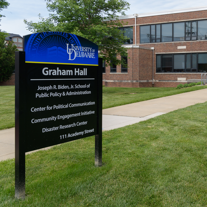 Graham Hall Exterior Sign