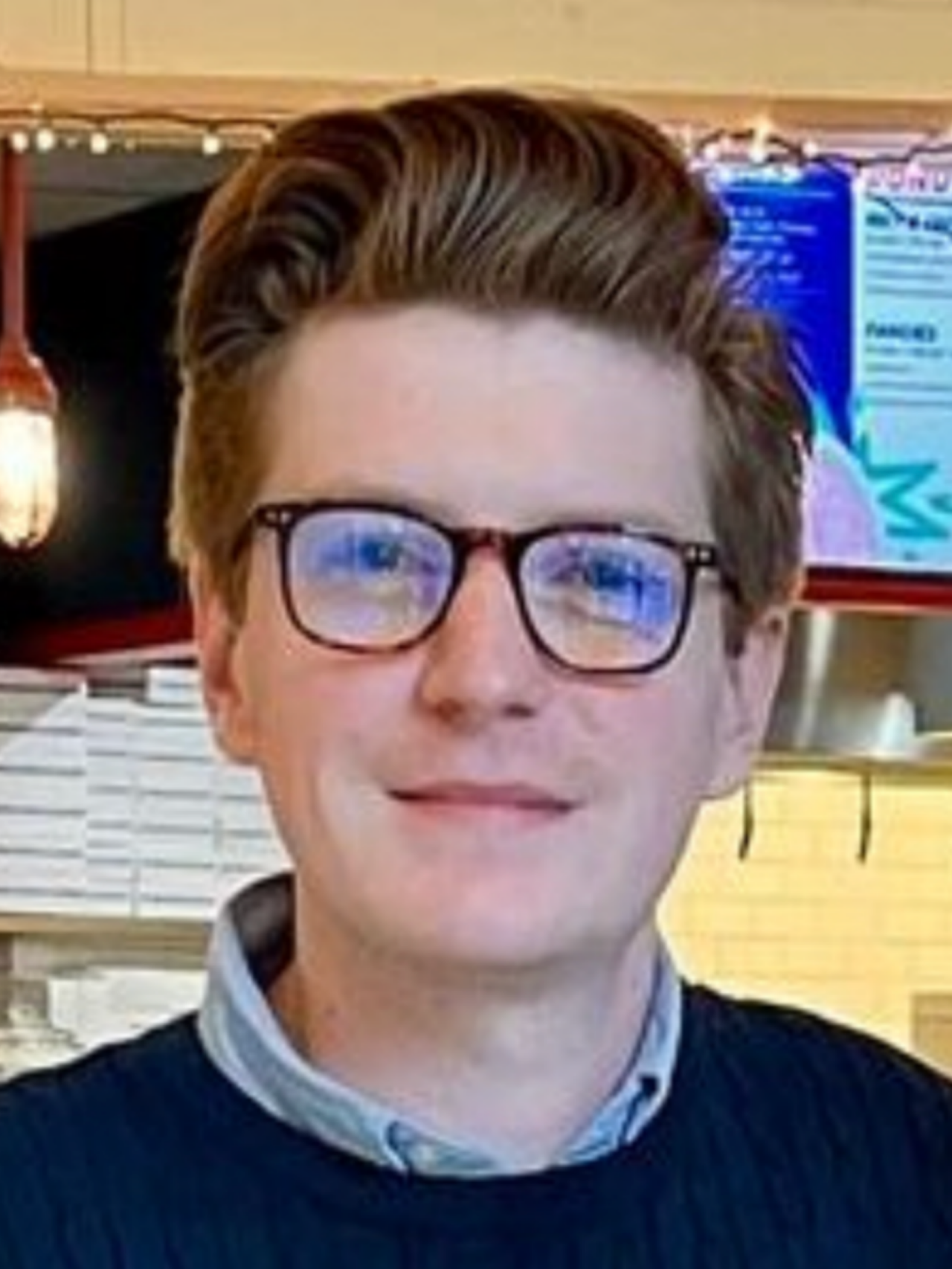 Closeup portrait of a person smiling