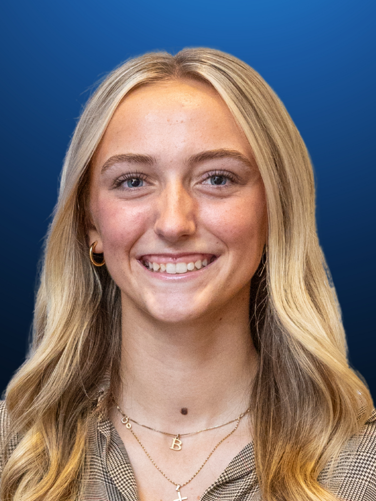 Closeup portrait of a person smiling
