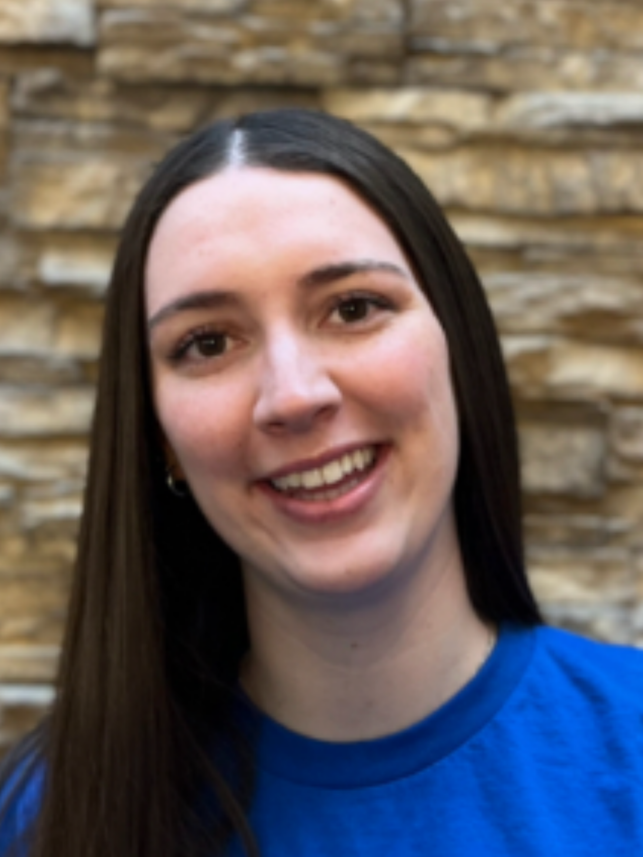 Closeup portrait of a person smiling